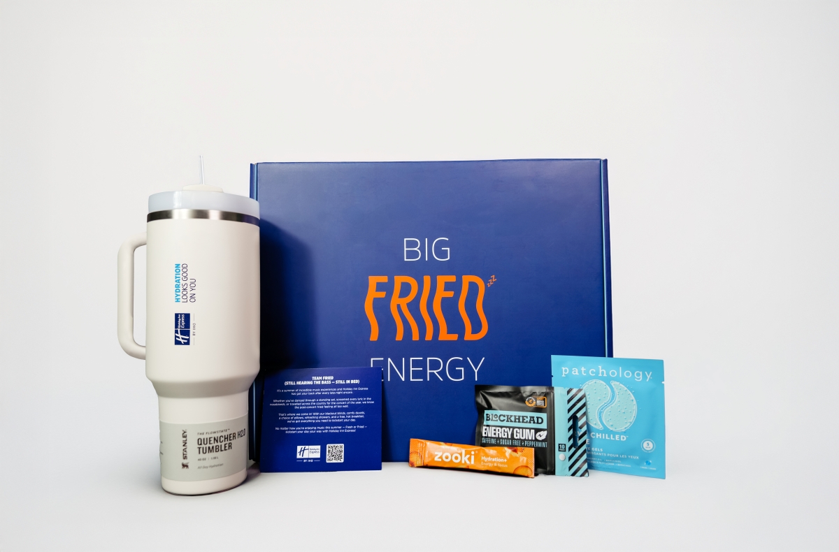 Fresh vs Fried: Holiday Inn Express Teams Up with AJ Odudu and Will Best for Post-Gig Recovery Kits