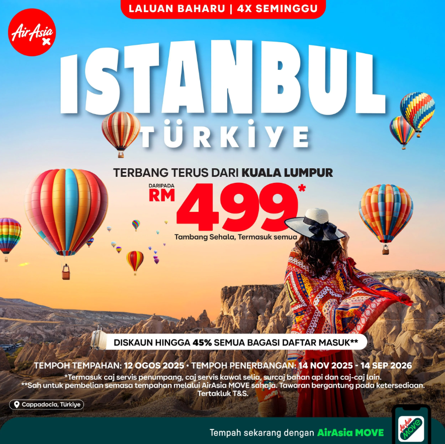 AirAsia X to Launch Direct Kuala Lumpur–Istanbul Flights in November 2025