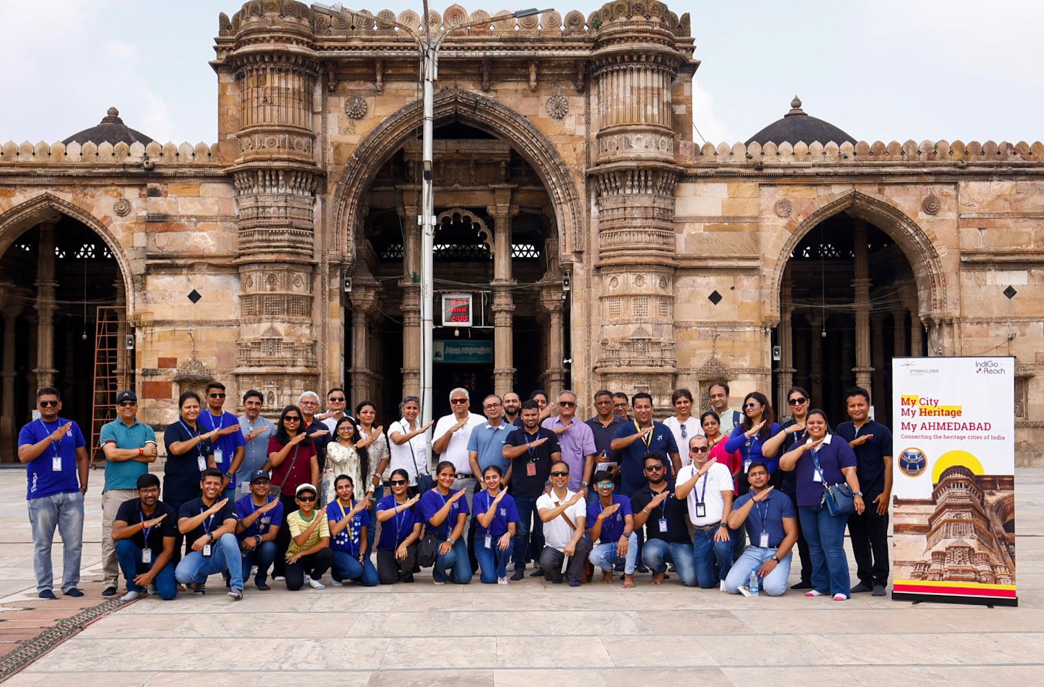 IndiGoReach & InterGlobe Foundation Host ‘My City My Heritage’ Walk in Ahmedabad