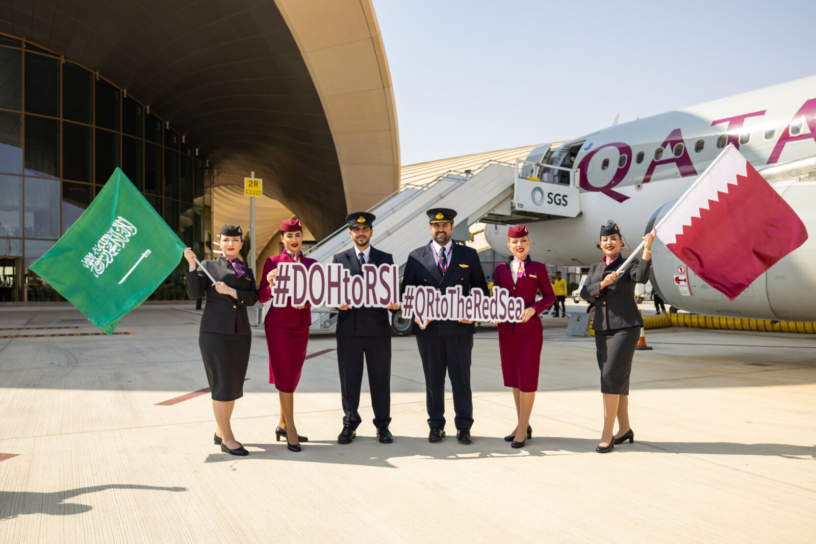 Qatar Airways launches first flight to The Red Sea, Saudi Arabia