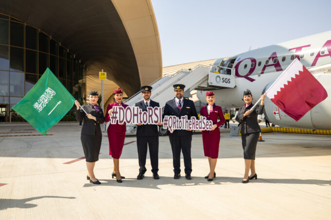 Qatar Airways launches first flight to The Red Sea, Saudi Arabia