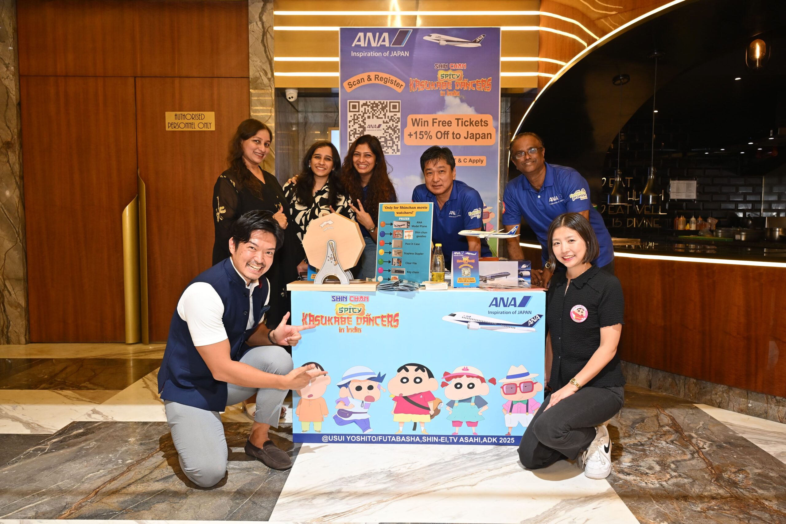 All Nippon Airways & TV Asahi Promote Shin Chan Movie in India