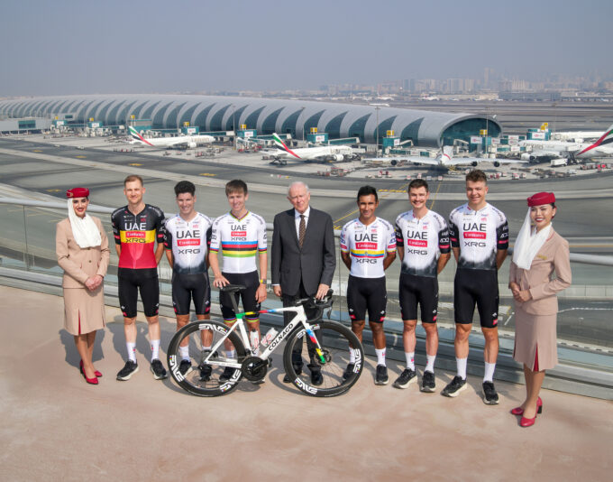 Emirates Welcomes UAE Team Emirates XRG to Group Headquarters