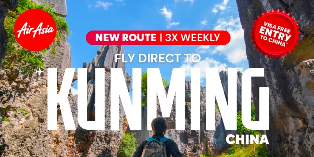 AirAsia Malaysia Launches Johor Bahru–Kunming Direct Route