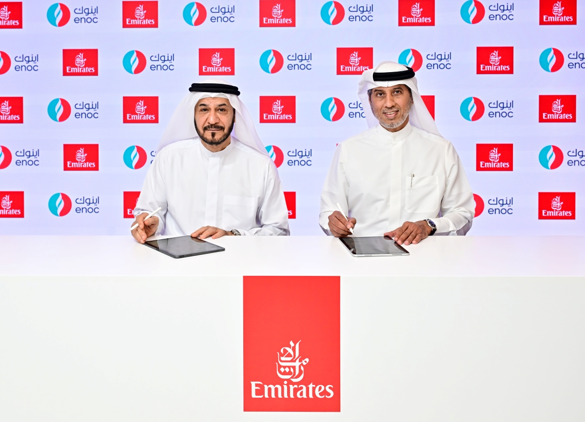 Emirates, ENOC Group Sign MoU on SAF Supply in Dubai