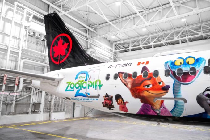 Air Canada Unveils Special “Zootopia 2” Livery