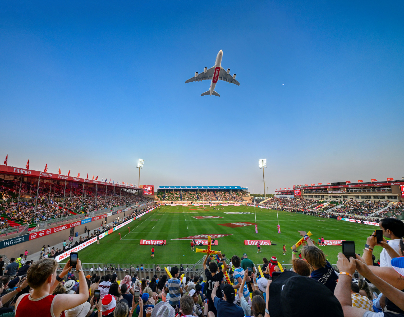 Emirates Marks 54th Eid Al Etihad with A380 Flypast at Emirates Dubai 7s