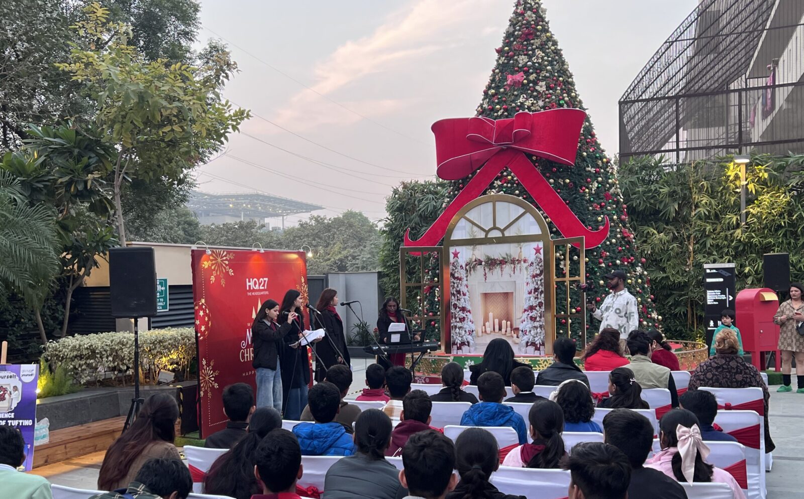 HQ27 Hosts First Christmas Tree Lighting with Sarva Sewa Trust