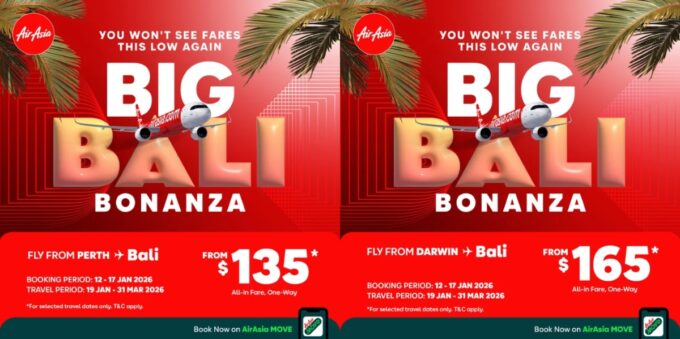 AirAsia Launches Bali Bonanza Sale with Fares from $135