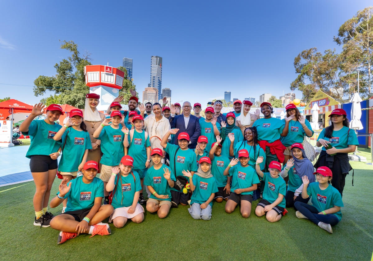 Emirates ‘Force for Good’ Brings Australian Children to the Australian Open