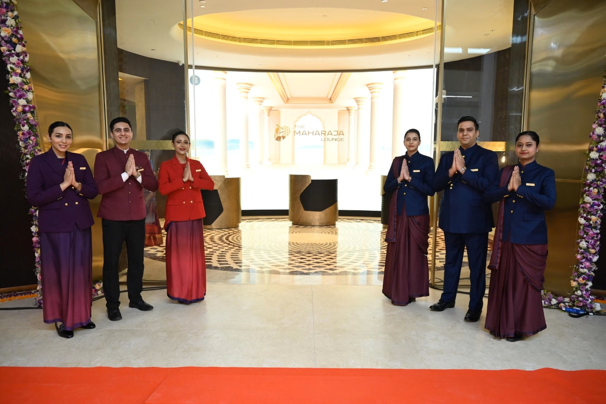 Air India Welcomes Guests to Maharaja Lounge at Delhi Airport