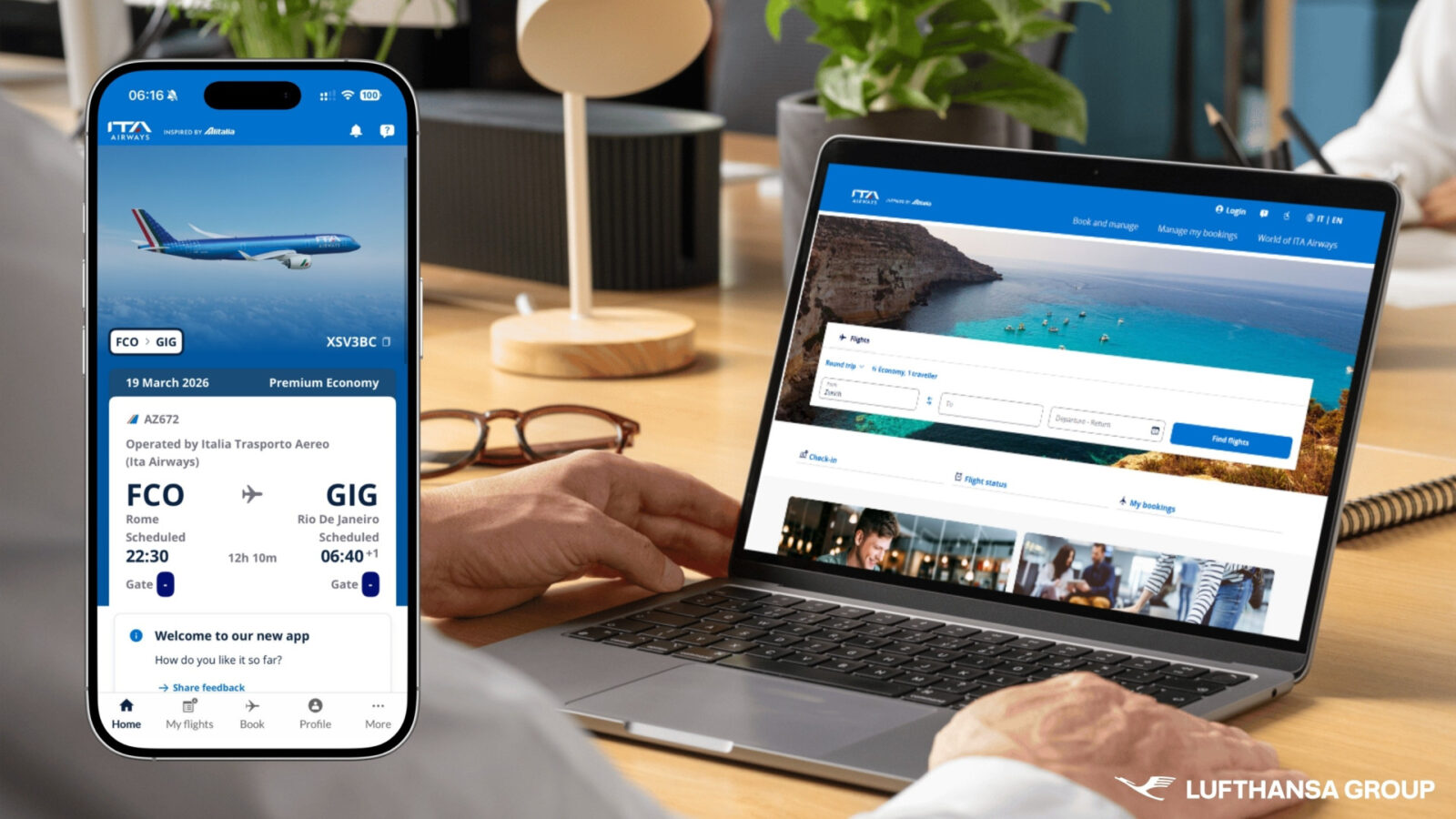 ITA Airways Moves App and Website to Lufthansa Platform