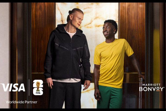 Marriott Bonvoy and Visa launch campaign with Erling Haaland and Vinícius Júnior