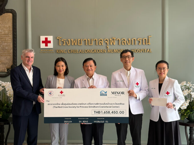 Minor Hotels Donates THB 1.6 Million to Princess Sirindhorn Craniofacial Center