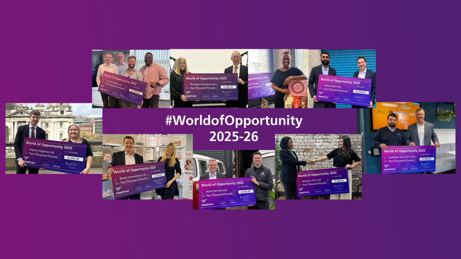 Heathrow Announces ‘World of Opportunity’ Winners