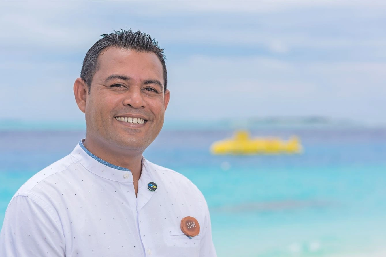 Ahmed Siaar, Cluster General Manager of Meyyafushi Maldives and Fushifaru Maldive
