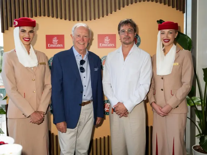 Emirates Hosts Brad Pitt at Roland-Garros 2026