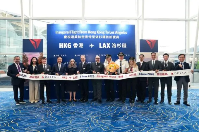 Delta Launches New Los Angeles–Hong Kong Route