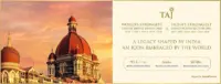 Taj Named World's Strongest Luxury Hotel Brand