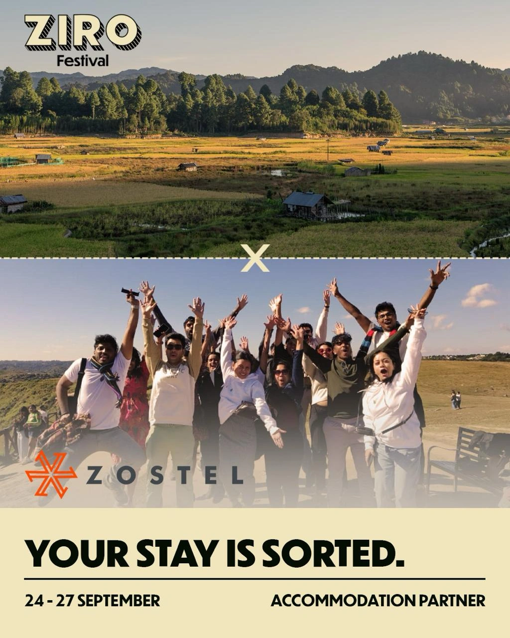 Zostel Named Official Accommodation Partner for Ziro Festival 2026