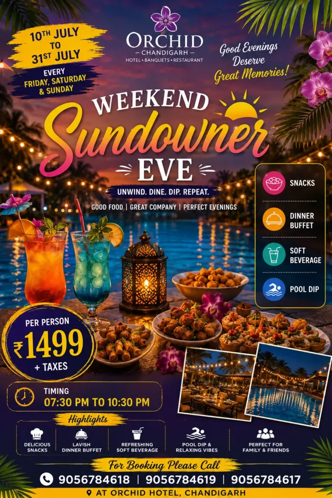 The Orchid Chandigarh Launches Weekend Sundowner Eve