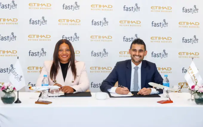 Etihad Partners with Fastjet Zimbabwe
